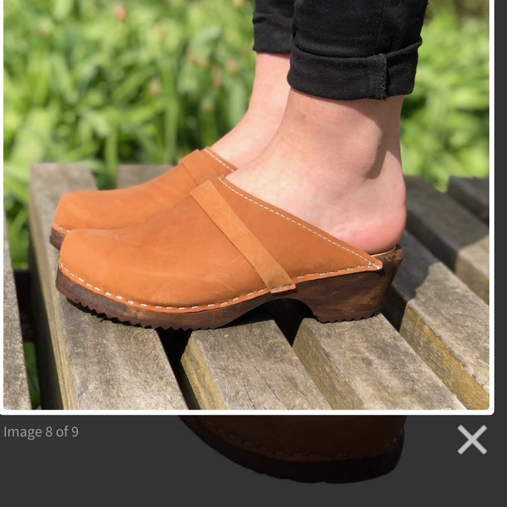 Lotta from Stockholm Classic Nubuck Clogs sz 39